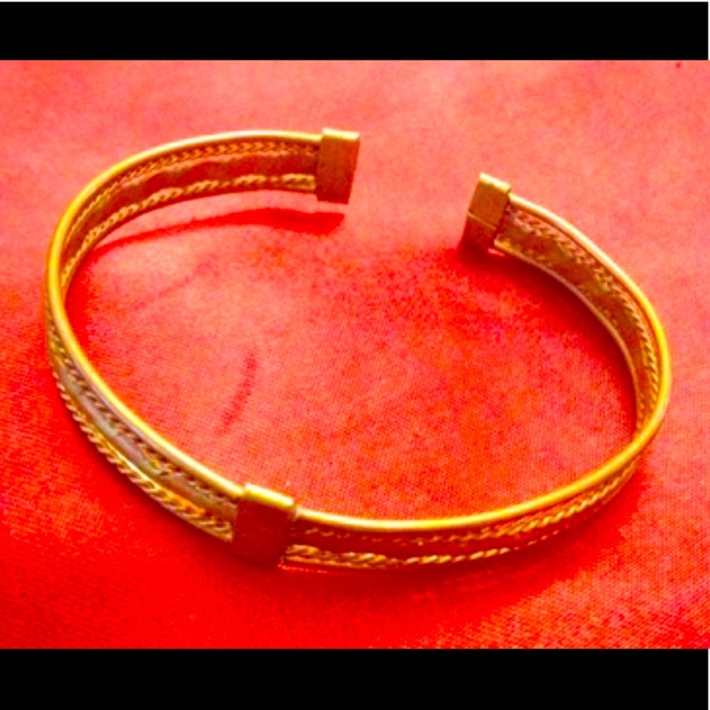 🔆 Copper rope cuff bracelet